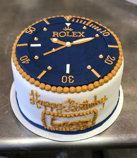 rolex watch cake